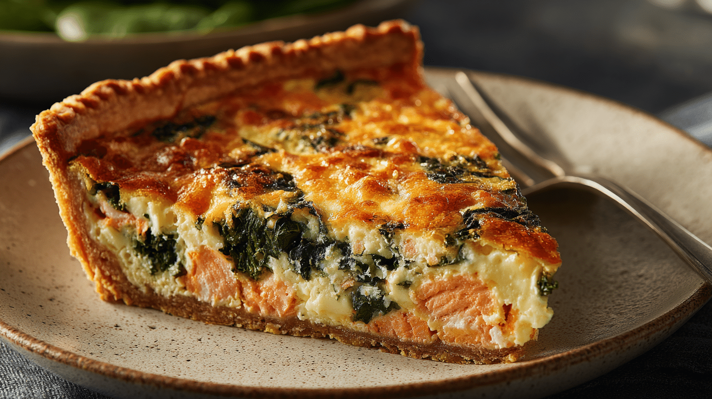 salmon quiche
