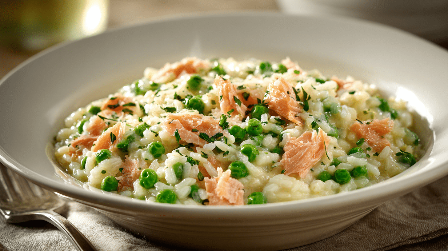 salmon risotto