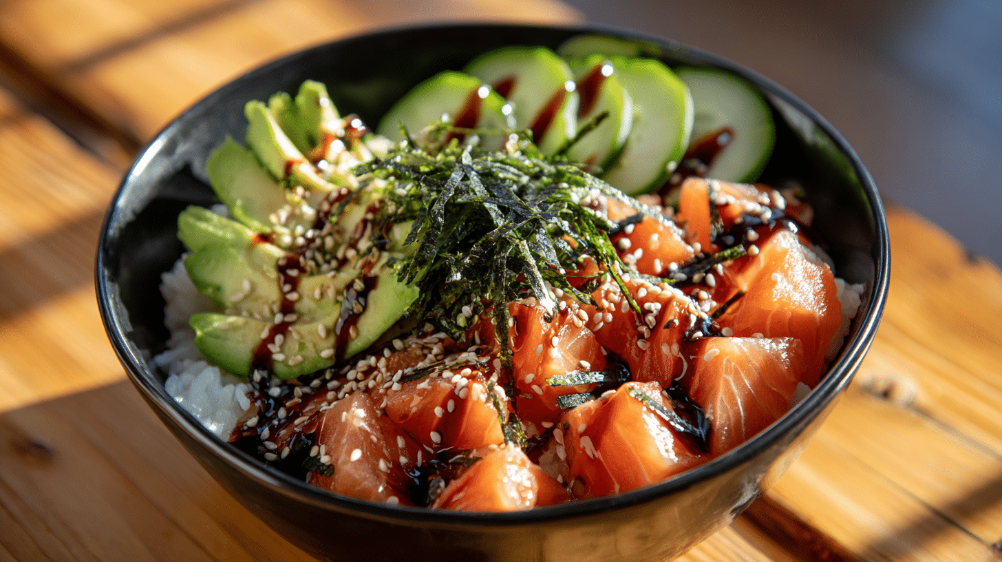 salmon sushi bowl