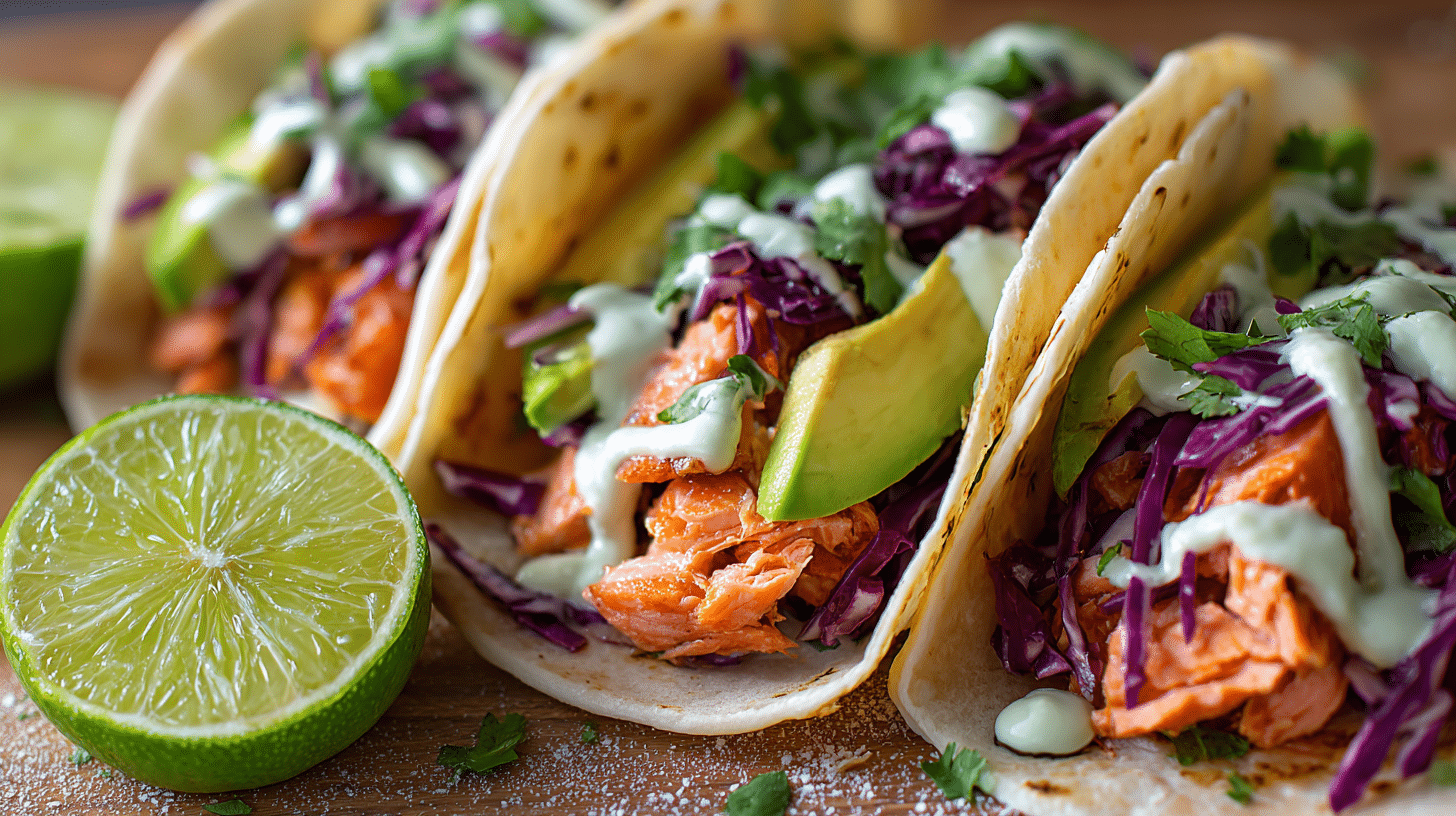 salmon taco