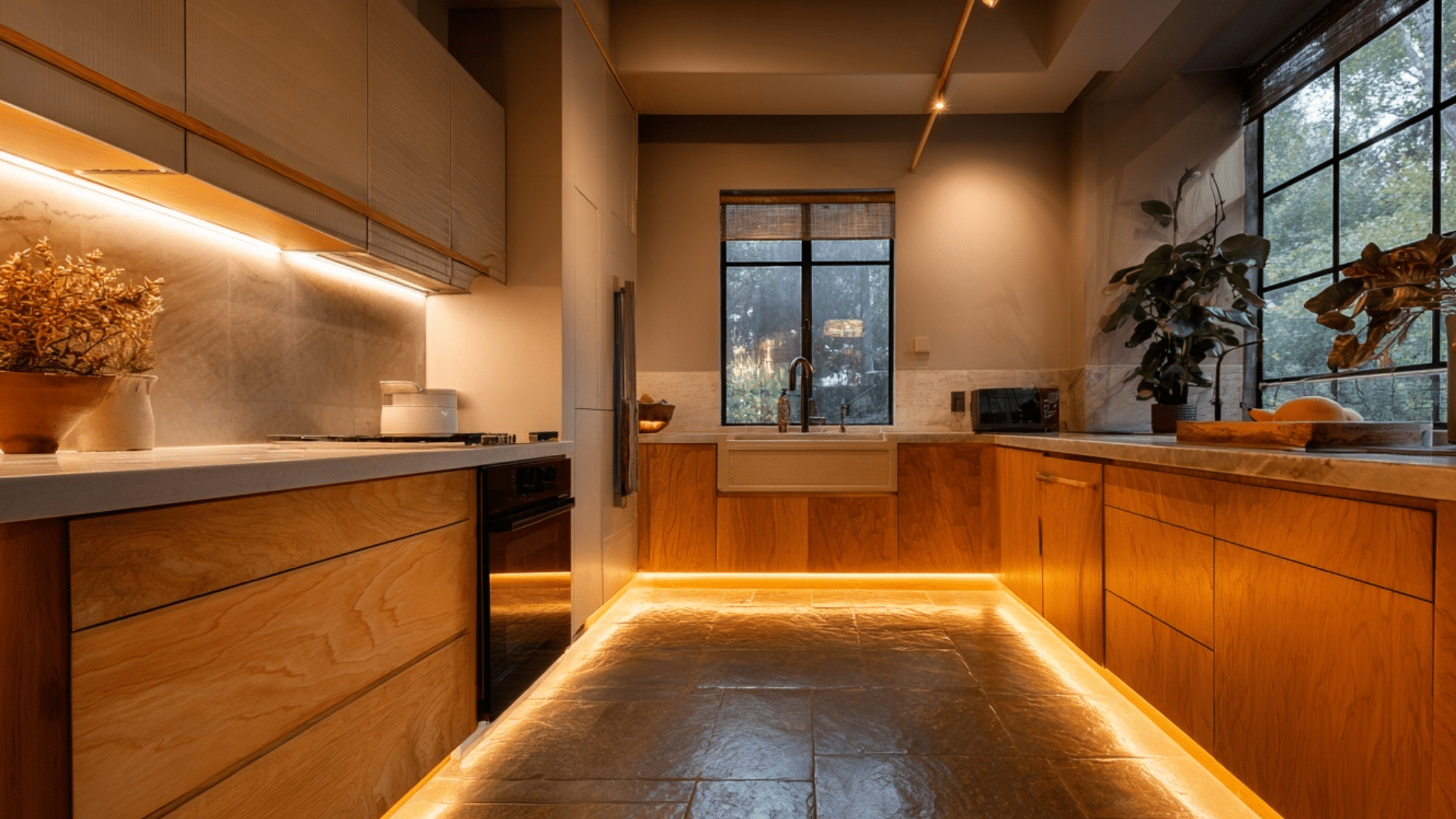 Toe-Kick Lighting to Add Subtle Ambience

