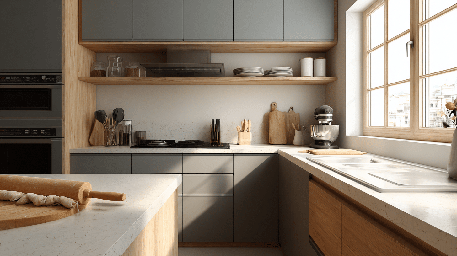 two height shelves