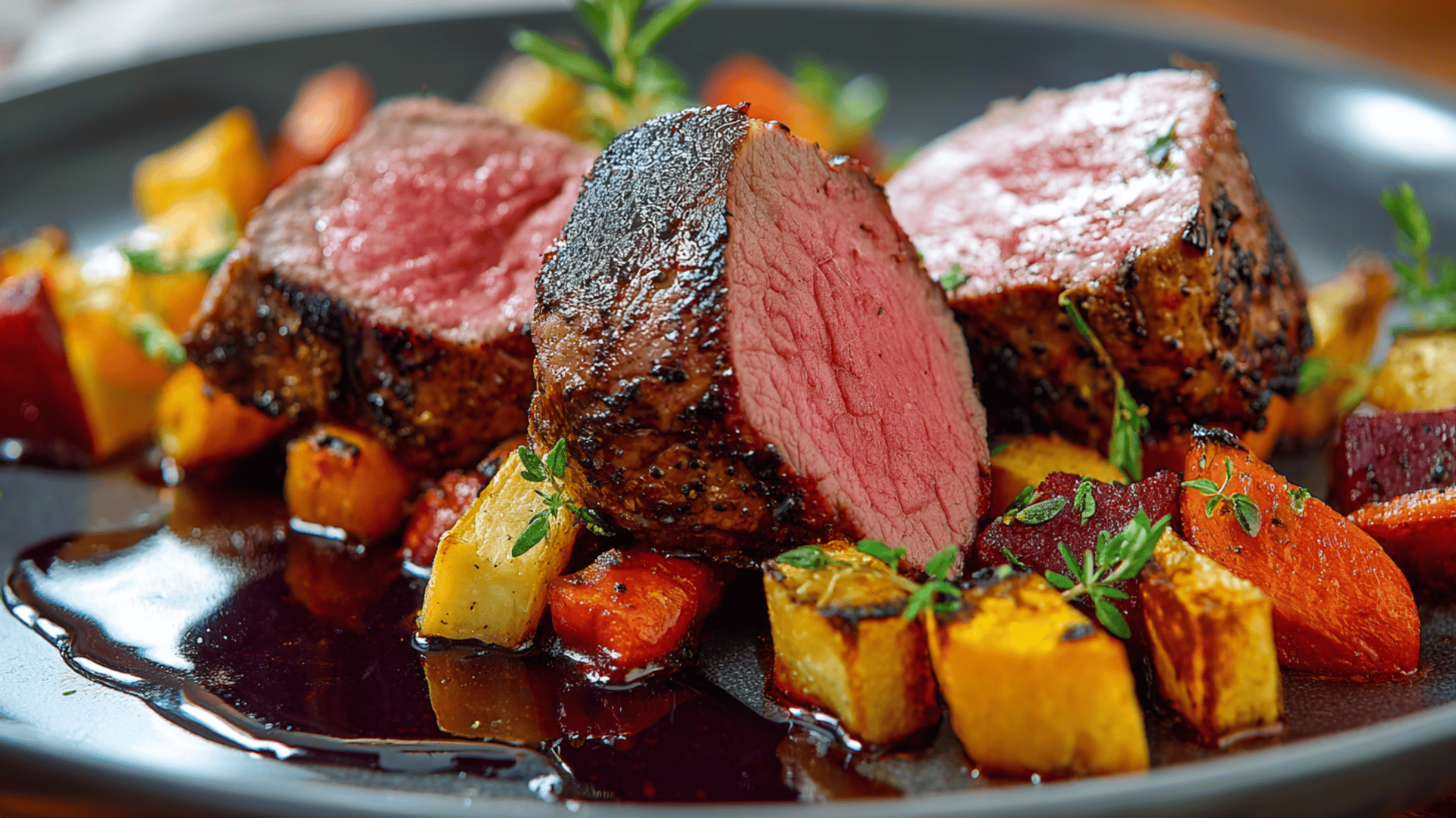 Venison medallions