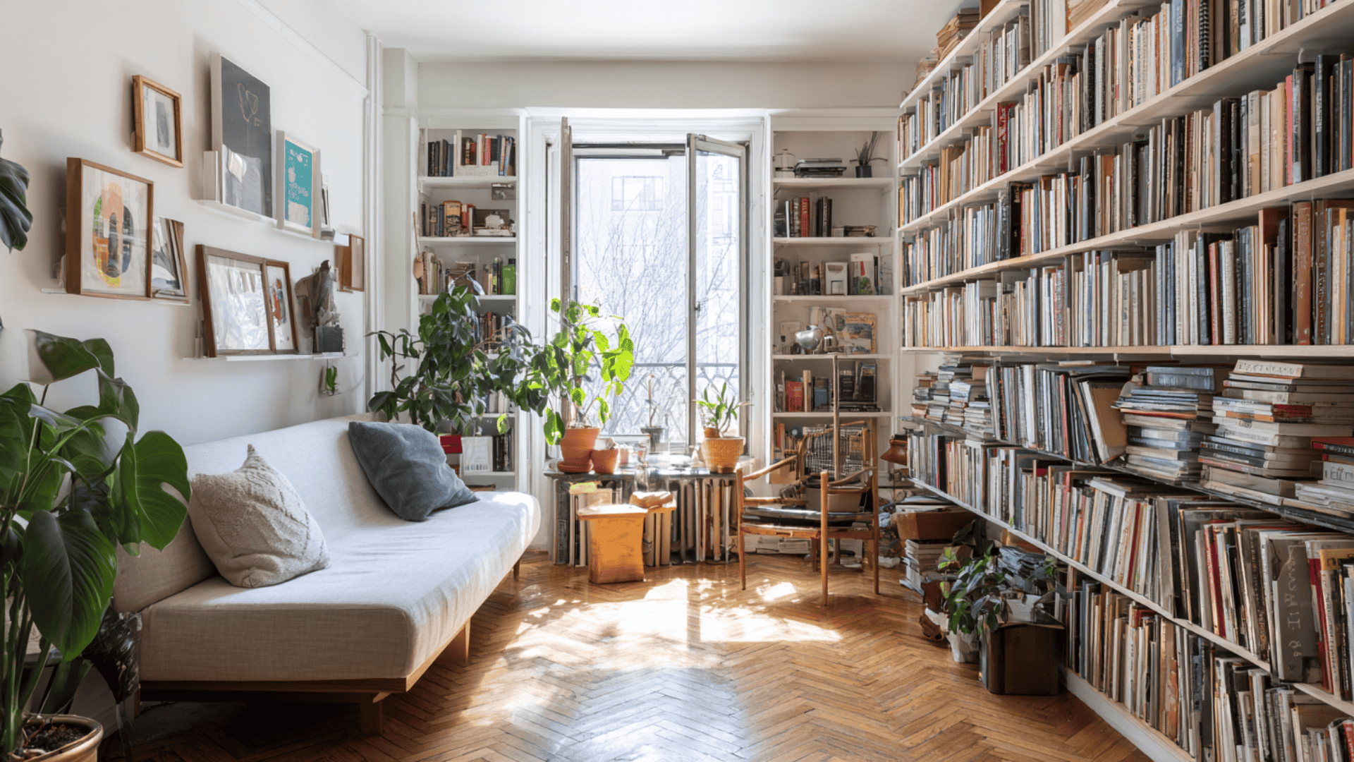 vertical shelves