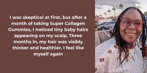 Discover how Super Collagen Gummies helped Carla W. regrow her hair after chemo. Explore Vitauthority collagen gummies for post-cancer recovery benefits.
