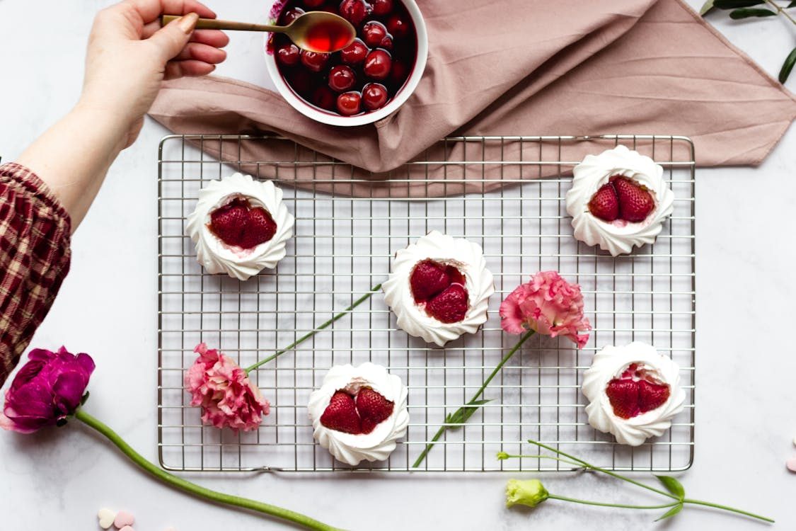 Cherry Cloud Pavlova Cups