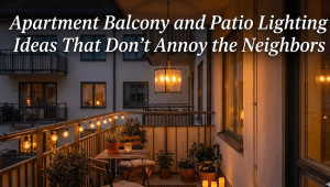 Apartment Balcony and Patio Lighting Ideas That Don’t Annoy the Neighbors
