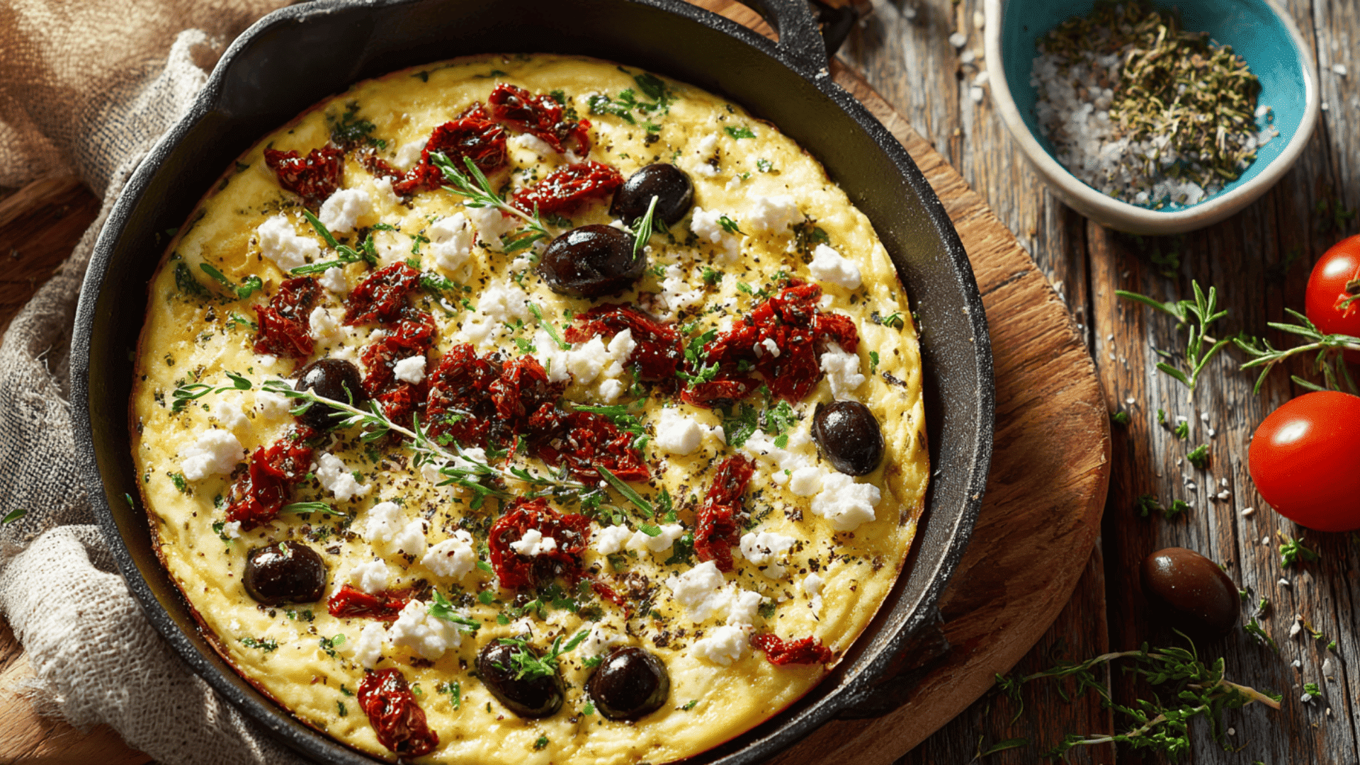 Mediterranean Egg White Frittata