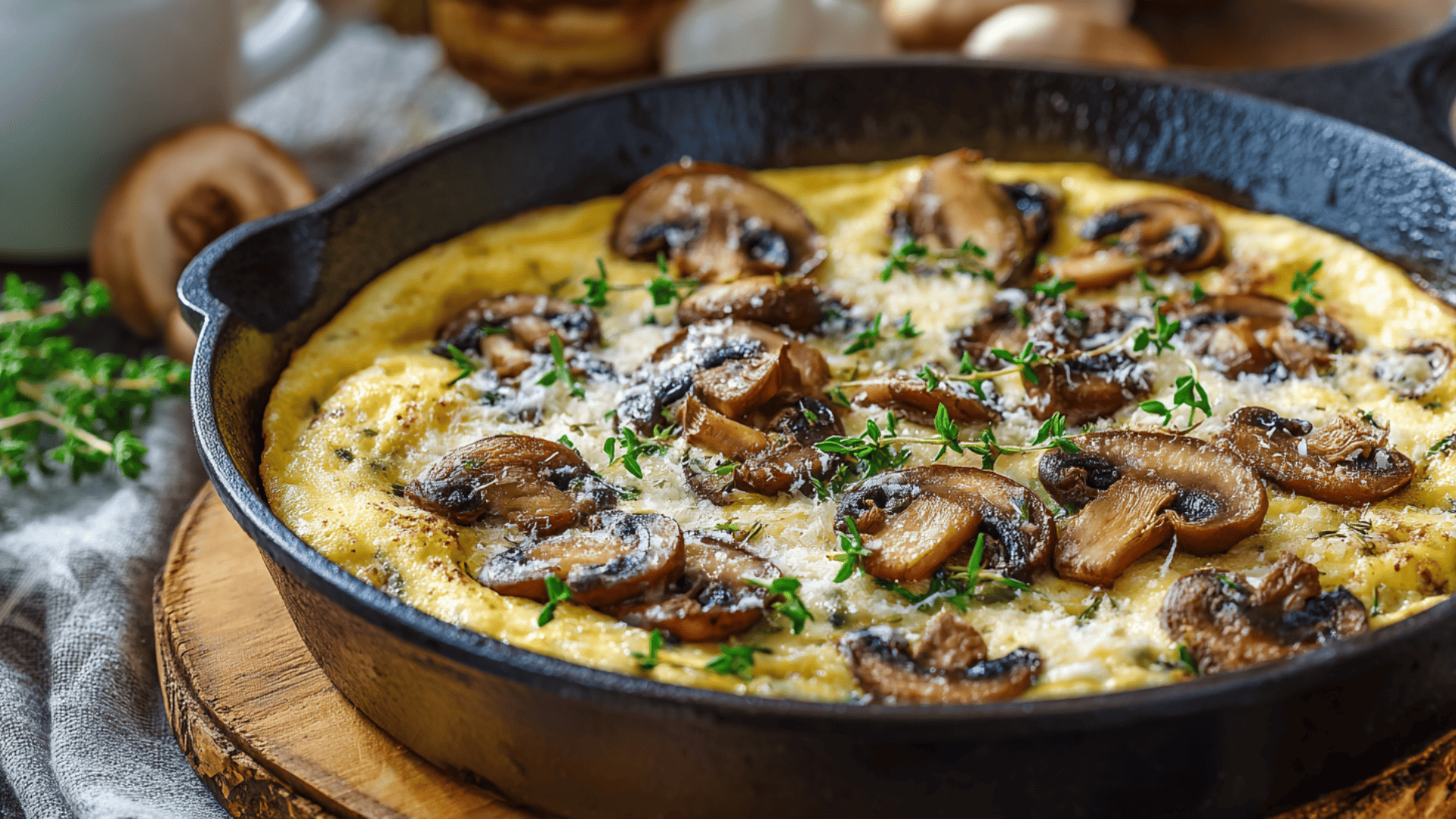 Mushroom and Herb Egg White Frittata