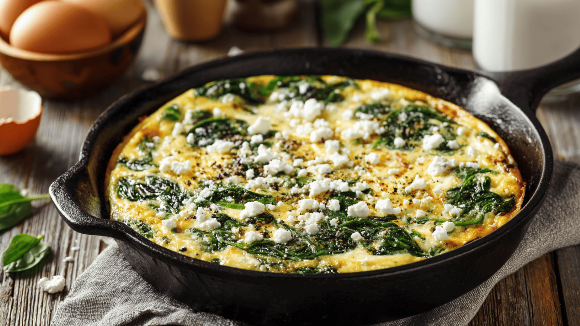 Spinach Egg White Frittata