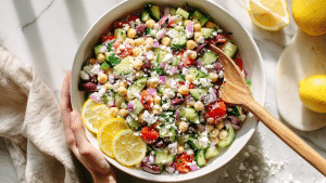 chickpea cucumber salad