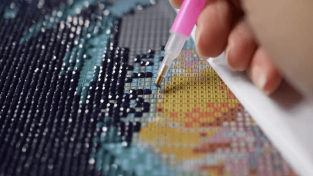 How Do You Keep a Diamond Canvas Smooth While Working Section by Section