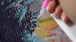 How Do You Keep a Diamond Canvas Smooth While Working Section by Section