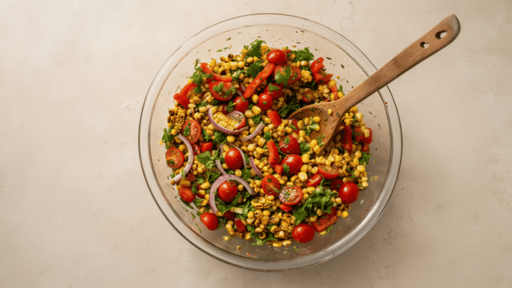 featured image- roasted corn salad