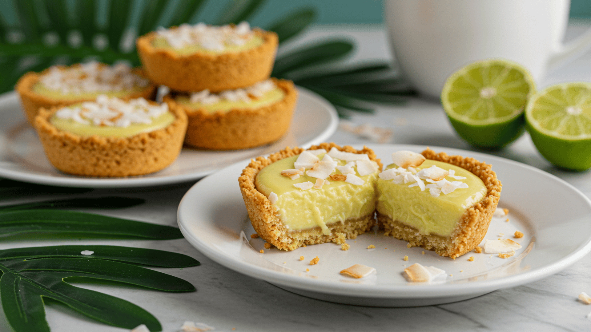 coconut mini key lime pies