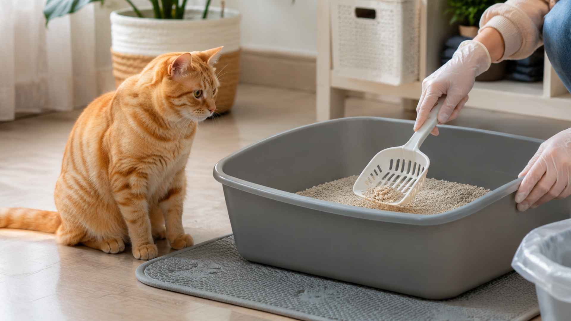 Cleaning Cat Litter Box