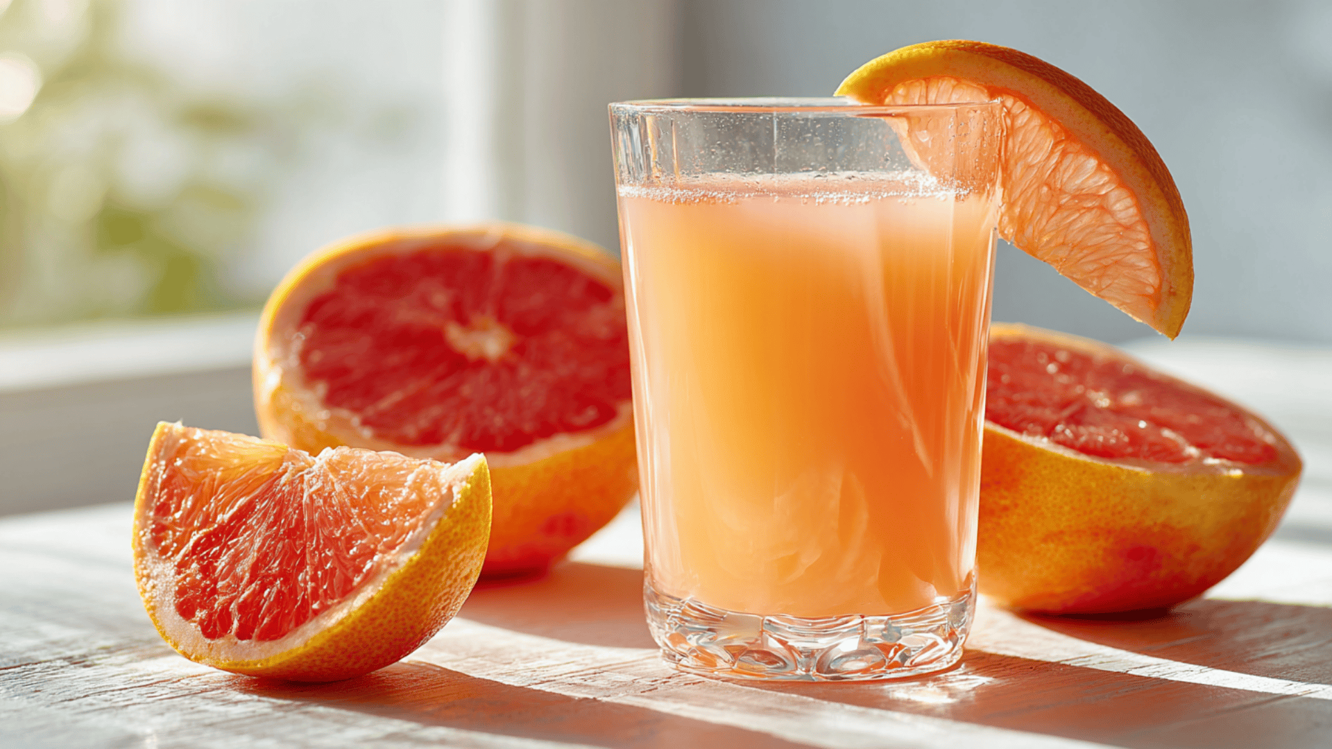 cold pressed grapefruit orange metabolism juice with peeled citrus fruits fresh cold pressed grapefruit and orange juice with apple in a glass