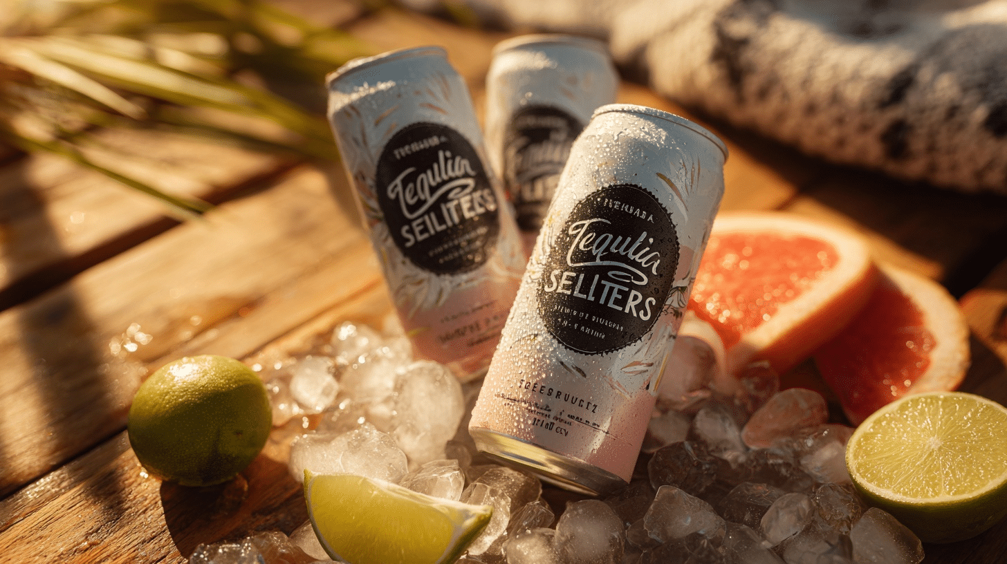 canned tequila seltzer drinks in fruit flavors as a low calorie ready to drink option