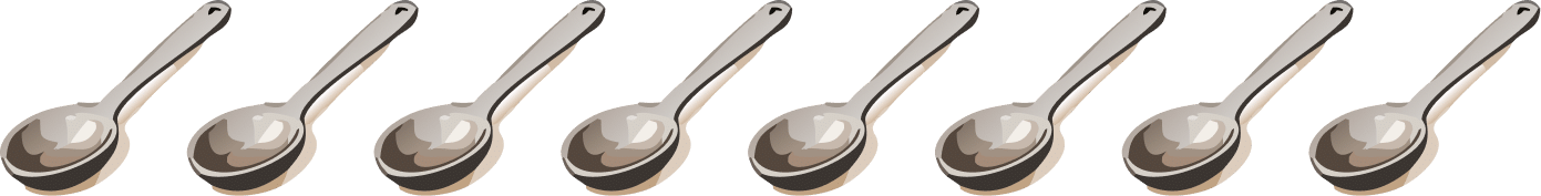 8 tablespoons