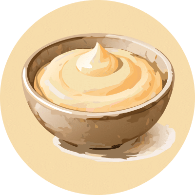 Creamy from the mayo base