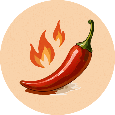 Mildly spicy with just enough heat