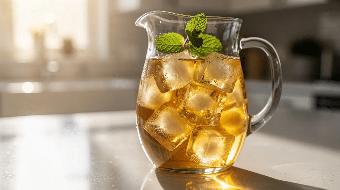 How to Make Iced Herbal Tea with Whole Dried Leaves