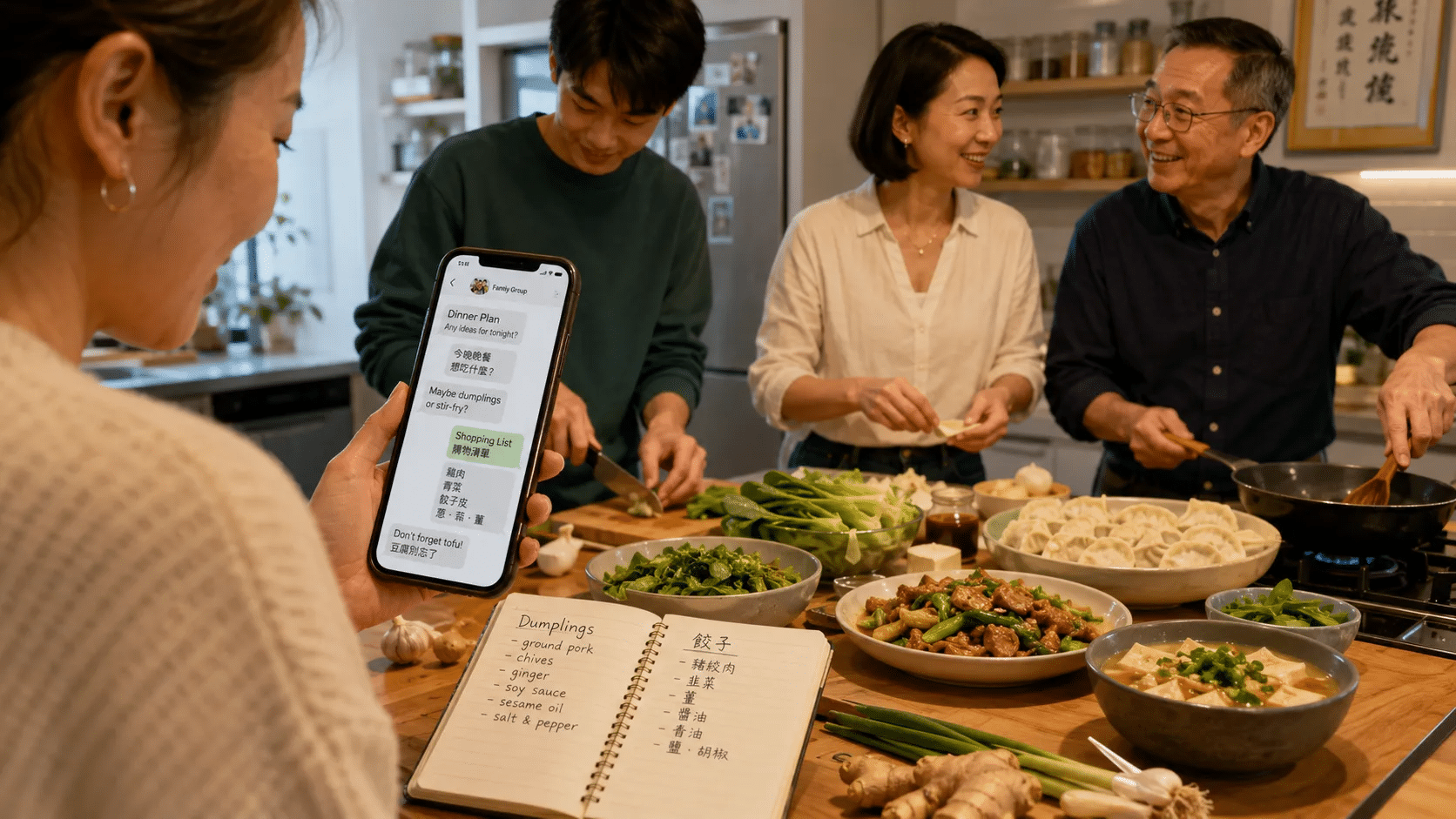 Make Multilingual Cooking Groups Easier to Follow