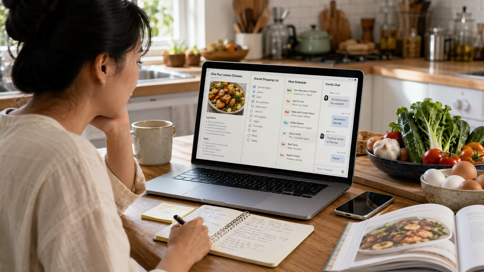 Use a Computer for Longer Recipe Planning