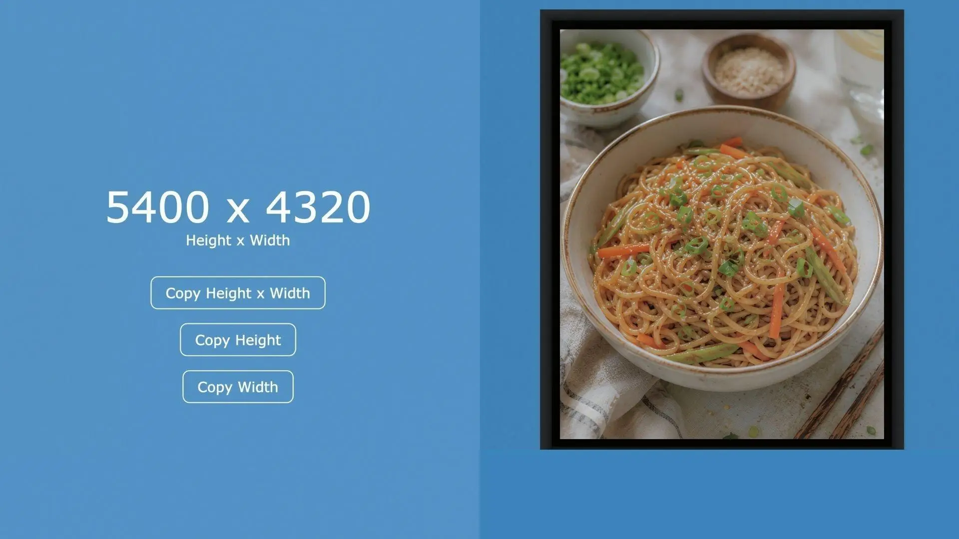 Plate of noodle salad with sliced carrots and green onions in a bright setting