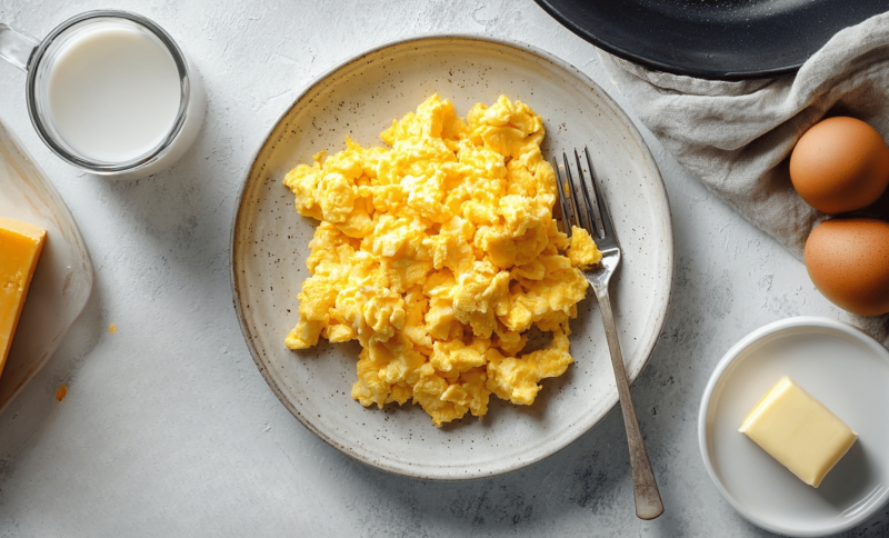 3 scrambled eggs calories