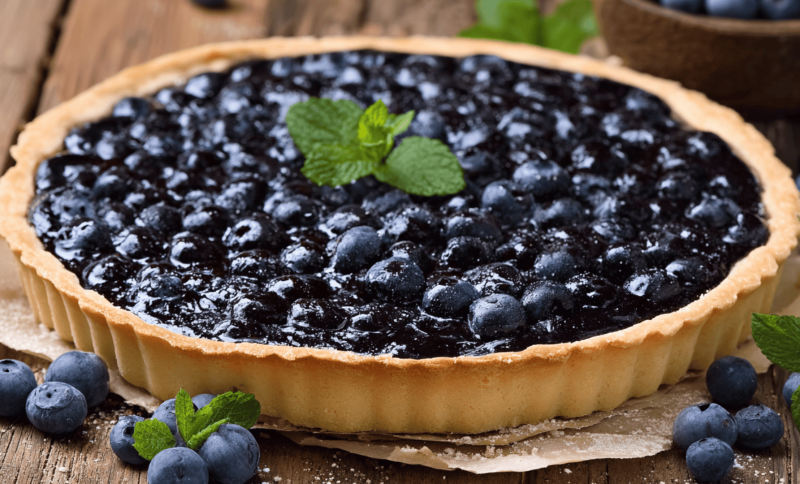 Easy Blueberry Pie with Graham Cracker Crust Recipe