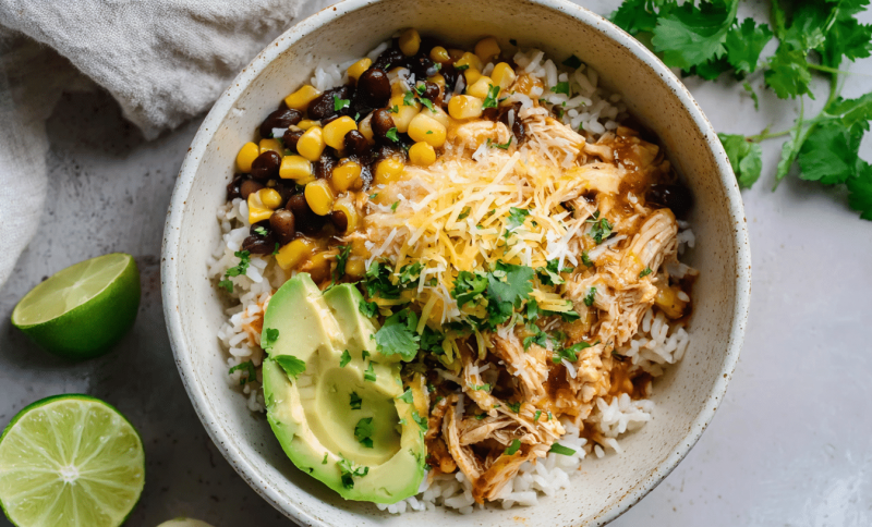 Easy Chicken Enchilada Bowl: Delicious Slow Cooker Recipe
