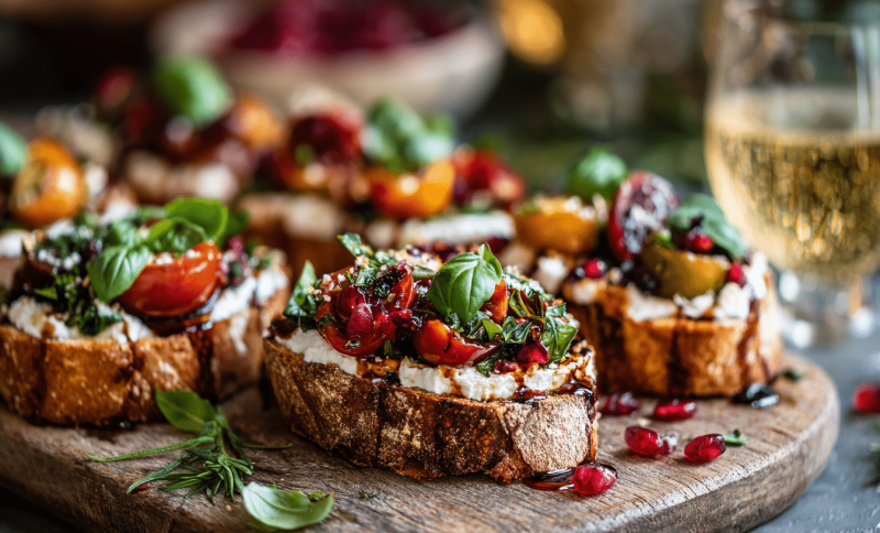 Goat Cheese Bruschetta- A Trendy Summer Appetizer