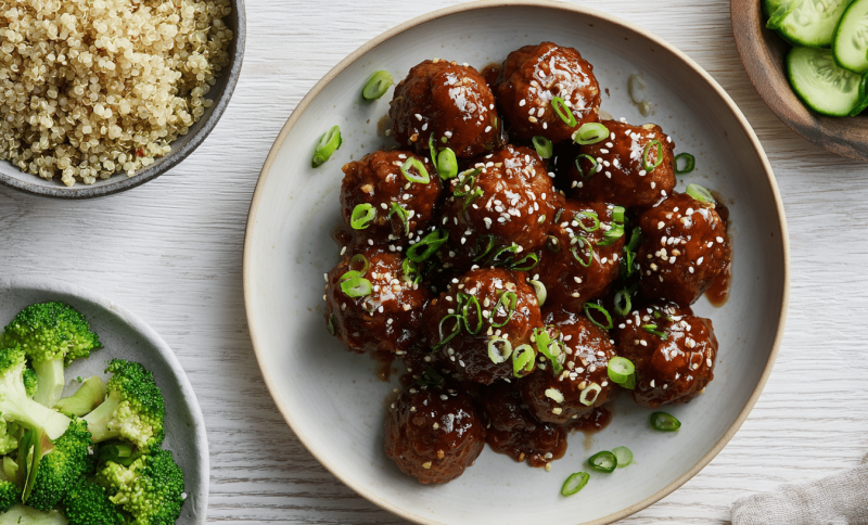 High Protein Meatballs with Bold Global Flavor (30g protein)