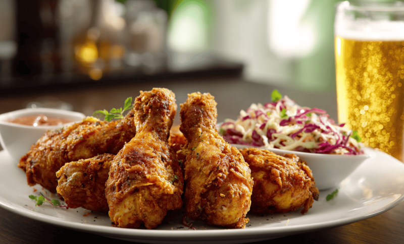 fried chicken drumsticks