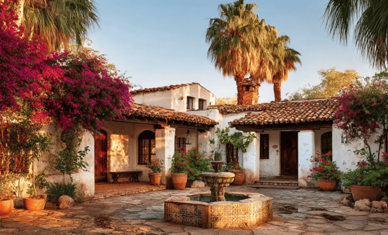 hacienda style home