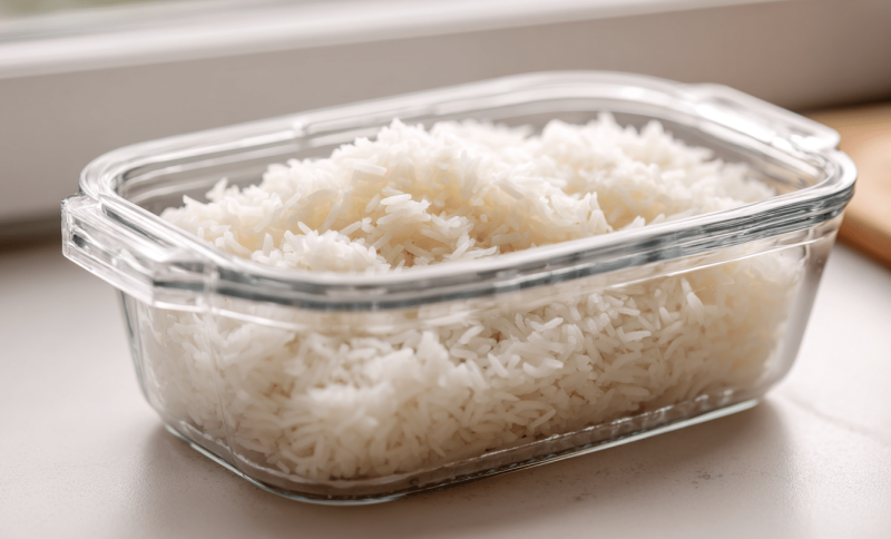how to store cooked rice