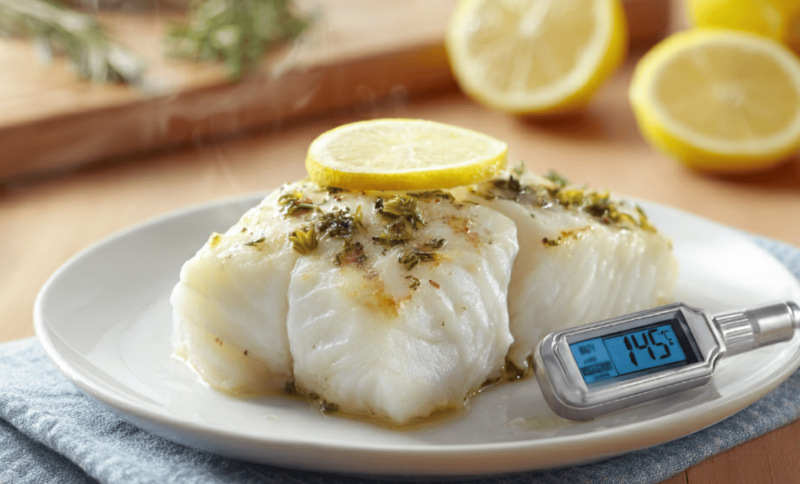 perfect cooking temp fish