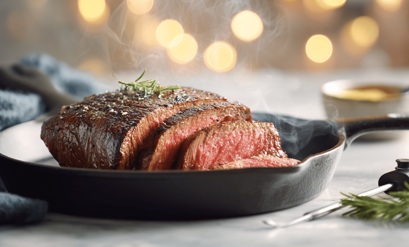 reheating steak
